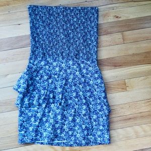 The Kooples Floral Strapless Mini Dress